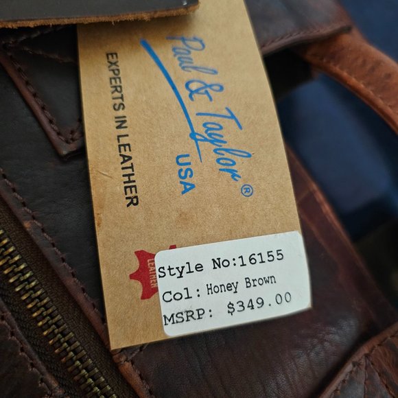 Paul & Taylor Genuine Leather Laptop Bag/Briefcase - Picture 4 of 16